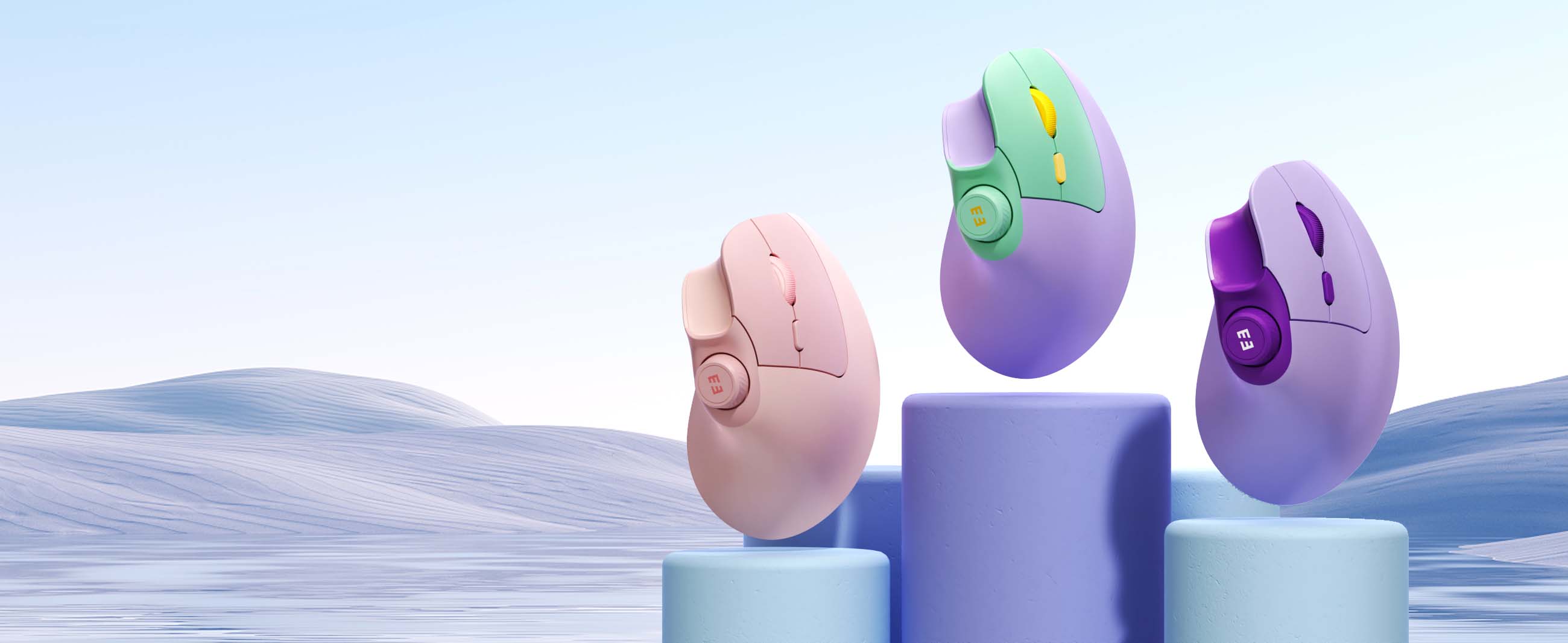 SEENDA MOU-302 Vertical Wireless Mouse Rechargeable Ergonomic Bluetooth Mouse